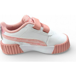 Puma Gabby Παιδικά Sneakers Λευκά Κοραλί 405776-01