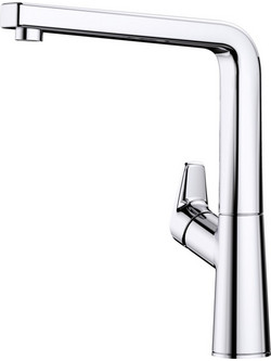 Blanco Avona 521267 Μπαταρία Κουζίνας Πάγκου Διπλής Παροχής Ανάμεικτη με Ντουζ Inox