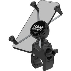 Ram X-Grip Large Phone Mount with Snap Link Tough Claw Περιστρεφόμενη Βάση Κινητού Μηχανής με Κλιπ για Τιμόνι