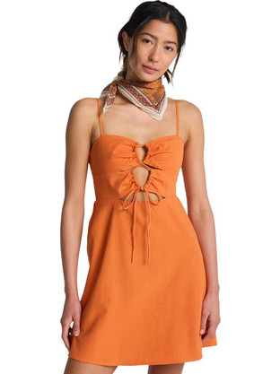 Billabong Lima Mini Καλοκαιρινό Καθημερινό Φόρεμα Πορτοκαλί 24B131613-SAF