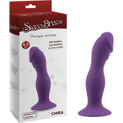 Chisa Novelties Sweet Breeze Rumpy Pumpy Dildo με Βεντούζα 15cm Μωβ