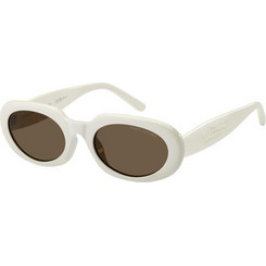 Marc Jacobs MARC887GS SZJ70 Γυναικεία Γυαλιά Ηλίου Οβάλ Κοκάλινα Λευκά με Καφέ Φακό