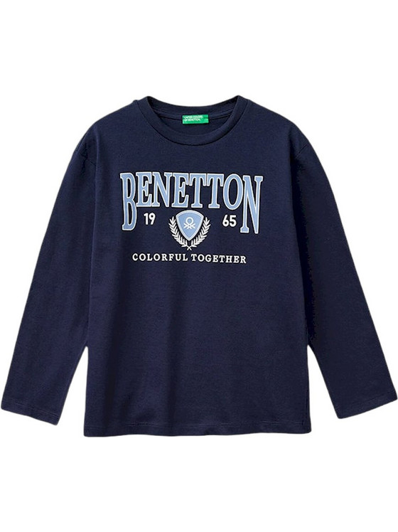 Benetton Παιδικό Φούτερ Navy Μπλε 3I1XC10S2-252