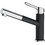 Franke Orbit Standard 3156601024 Μπαταρία Κουζίνας Πάγκου Διπλής Παροχής Ανάμεικτη με Ντουζ Μαύρη