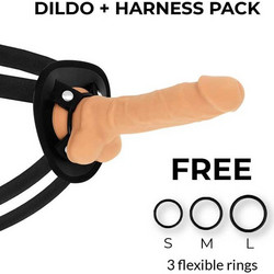 Cock Miller 4 Harness Strap On με Dildo 18cm Flesh