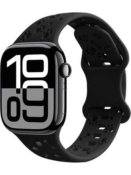Hoco WA38 Λουράκι Σιλικόνης Black (Apple Watch 38 / 40 / 41 / 42mm)