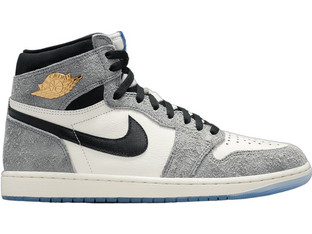 Jordan Air 1 Retro High OG Ανδρικά Sneakers Μποτάκια Γκρι DZ5485-003