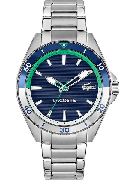 Lacoste Mainsail Ανδρικό Ρολόι Χρονογράφος με Ασημί Μεταλλικό Μπρασελέ 2011458