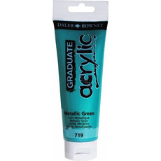 Daler-Rowney Graduate 719 Metallic Green Ακρυλικό Χρώμα Ζωγραφικής 120ml
