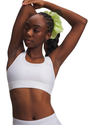 Under Armour HeatGear Αθλητικό Μπουστάκι με Μέτρια Στήριξη Λευκό 6011151-100