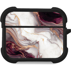 Sonique Marble Series Θήκη Σιλικόνης για Apple AirPods Pro 1 / 2 Μπορντό