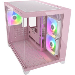 Cougar FV150 Mini Pink Gaming Mini Tower Κουτί Υπολογιστή με Πλαϊνό Παράθυρο