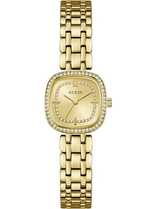 Guess Hazel Γυναικείο Ρολόι με Χρυσό Μεταλλικό Μπρασελέ GW1018L2