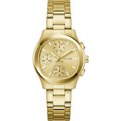 Guess Birdie Γυναικείο Ρολόι με Χρυσό Μεταλλικό Μπρασελέ GW1031L2