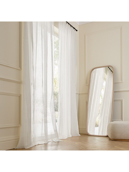 La Redoute Κουρτίνα Βουάλ με Γάντζους 140x320 Honna 351311306 Εκρού