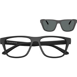 Arnette AN4376 27581W Ανδρικός Σκελετός Γυαλιών Οράσεως με Clip-On Κοκάλινος Μαύρος