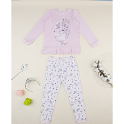 Prenatal Παιδική Πιτζάμα Fleece Χειμωνιάτικη Λιλά 1529628