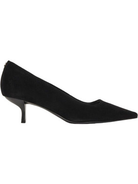 Guess Dennor Γόβες Suede με Λεπτό Χαμηλό Τακούνι Μαύρες FLFDNRSUE080