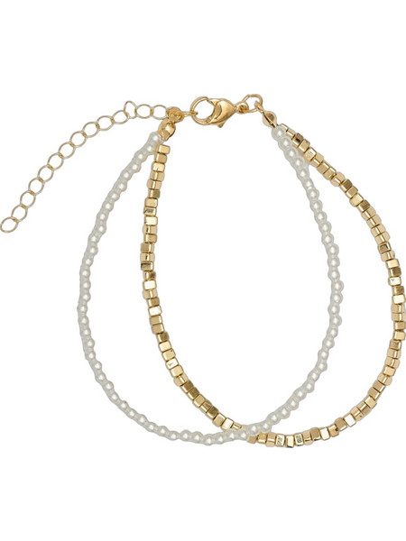 RO Accessories Γυναικείο Βραχιόλι Xρυσό με Χάντρες BR094