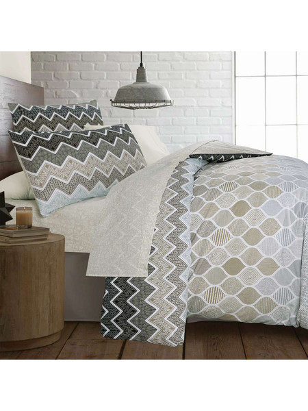 Espree Σετ Σεντόνια Μονά Βαμβακερά 170x270 Kiris Beige