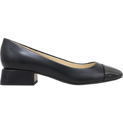 Nine West Sophe Γόβες Δερμάτινες με Χοντρό Χαμηλό Τακούνι Μαύρες SOPHE-01-BLK01