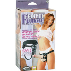 NMC Potent Plunger Harness Strap On με Dildo 20cm Flesh