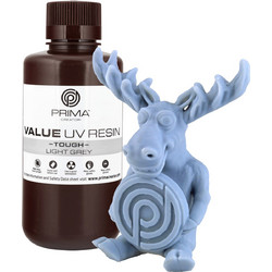 Prima Creator Value ABS-Like Tough UV Curable Ρητίνη 3D Printer Light Grey 500gr