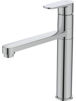 Ideal Standard Cerafine O BC501AA Μπαταρία Κουζίνας Πάγκου Διπλής Παροχής Ανάμεικτη Inox