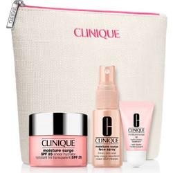 Clinique Moisture Surge Sheer Hydrator Broad Spectrum SPF25 50ml + Moisture Surge Face Spray Thirsty Skin Relief 30ml + Moisture Surge Lip Hydro-Plump 7ml