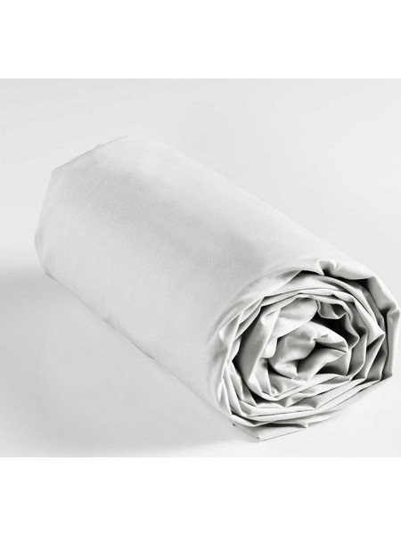 Douceur d'interieur Σεντόνι King Size Βαμβακερό με Λάστιχο 180x200+30 Lina White
