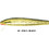 Rebel Jointed Minnow J10 Τεχνητό Δόλωμα Ψαράκι 8.8cm 7.5gr 02 Gold Black