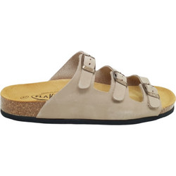 Plakton Γυναικεία Σανδάλια Suede Ανατομικά Μπεζ 186456