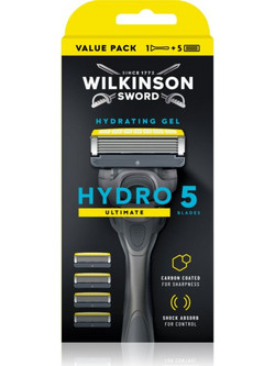 Wilkinson Sword Hydro 5 Ultimate Ανταλλακτικά Ξυραφάκια με 5 Λεπίδες & Λιπαντική Ταινία 5τμχ