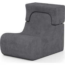 Costway Πολυθρόνα Ανθρακί Lazy Sofa HV10763GR