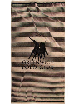 Greenwich Polo Club 5236 Πετσέτα Θαλάσσης Καφέ 90x180cm