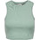 Only Γυναικείο Καλοκαιρινό Crop Top Ριπ Πράσινο Mint 15282771