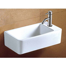 Karag LT 5043 Επικαθήμενος Κρεμαστός Νιπτήρας Μπάνιου Πορσελάνης 46x26x10.5cm Λευκός