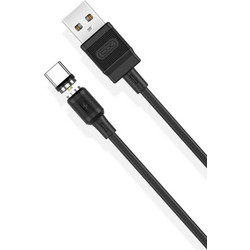 XO NB187 Magnetic USB-A to USB-C 1m Black