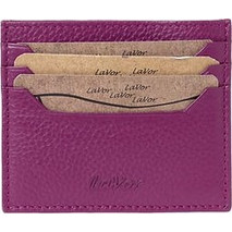 Lavor Μικρό Γυναικείο Πορτοφόλι Καρτών με Velcro Μωβ 1-6070