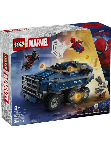 Lego Marvel Spider-Man Prison Transport Chase για 8+ Ετών 76349
