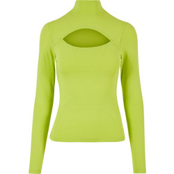 Urban Classics Γυναικείο Χειμερινό Top Βαμβακερό Lime TB4513-04730