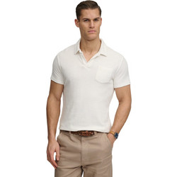 Superdry Ανδρική Αθλητική Μπλούζα Polo Λευκή M1110462A-4NF