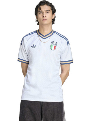 Adidas Italy 26 Away Jersey AERBLU Ανδρικό Αθλητικό T-Shirt Λευκό KC8704
