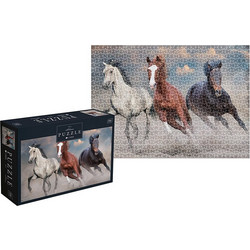 Puzzle interDRUK Wild Horses 1 1000 Κομμάτια