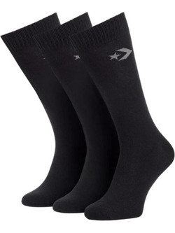 Converse Ανδρικές Κάλτσες Ψηλές με Σχέδια Μαύρες 3Pack E745B