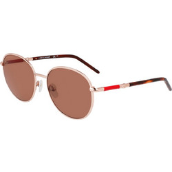 Longchamp LO171S-770 Γυναικεία Γυαλιά Ηλίου Τετράγωνα Μεταλλικά Χρυσά με Καφέ Φακό