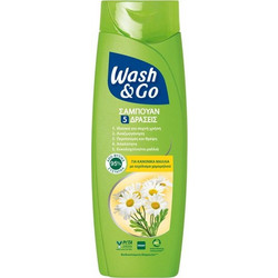 Wash & Go 5 Φυτικό Σαμπουάν για Επανόρθωση 360ml