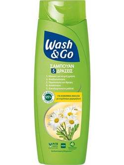 Wash & Go 5 Φυτικό Σαμπουάν για Επανόρθωση 360ml
