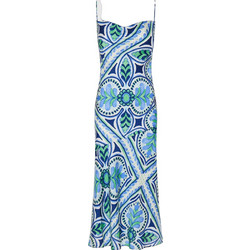 Funky Buddha Midi Καλοκαιρινό Βραδινό Φόρεμα Γαλάζιο FBL013-131-13