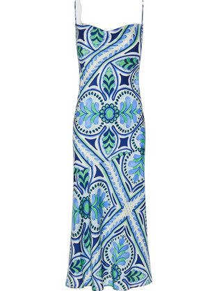 Funky Buddha Midi Καλοκαιρινό Βραδινό Φόρεμα Γαλάζιο FBL013-131-13